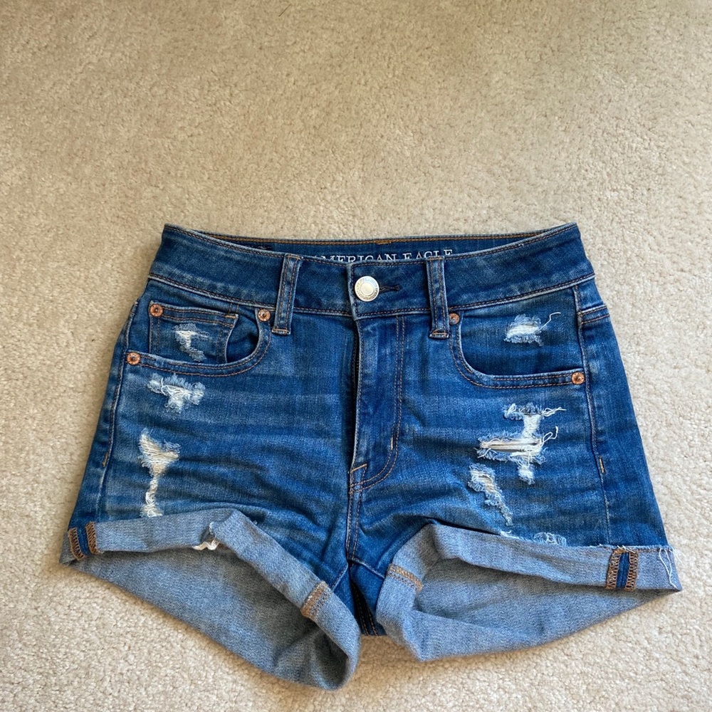 American Eagle high waisted denim shorts